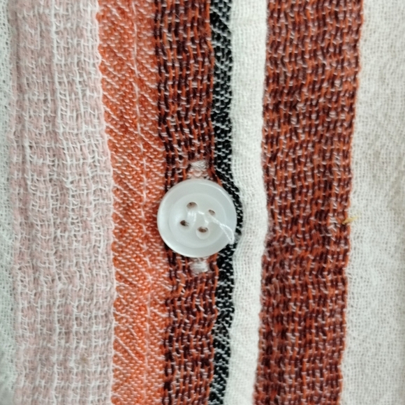 Madewell‎ Central Shirt White Albee Striped Cotton - Picture 6 of 14